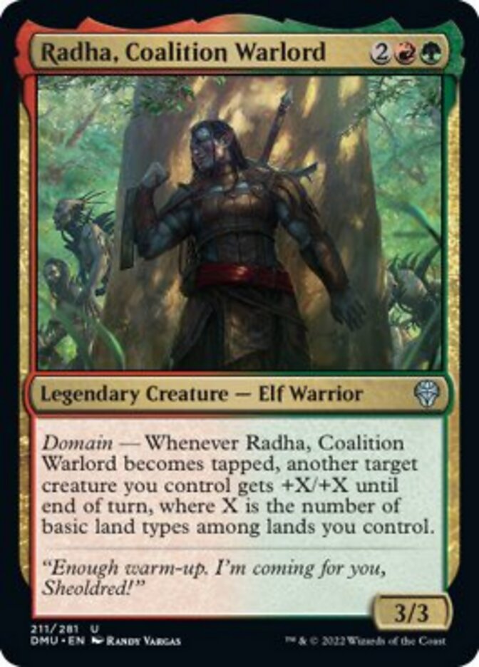 Radha, Coalition Warlord [Dominaria United] | Dragon's Lair Comics and Fantasy Houston TX