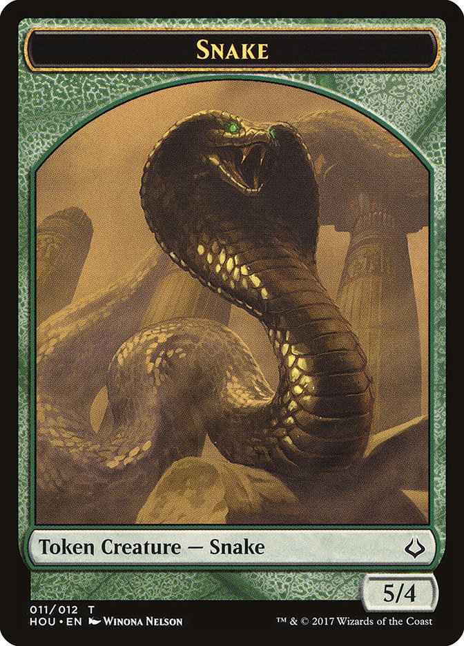 Snake Token [Hour of Devastation Tokens] | Dragon's Lair Comics and Fantasy Houston TX