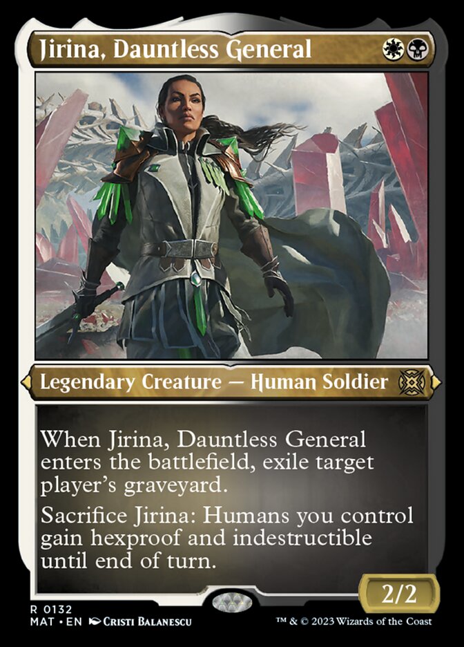 Jirina, Dauntless General (Foil Etched) [March of the Machine: The Aftermath] | Dragon's Lair Comics and Fantasy Houston TX