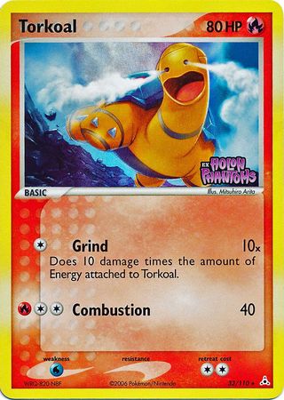 Torkoal (33/110) (Stamped) [EX: Holon Phantoms] | Dragon's Lair Comics and Fantasy Houston TX
