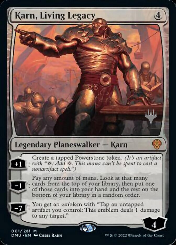 Karn, Living Legacy (Promo Pack) [Dominaria United Promos] | Dragon's Lair Comics and Fantasy Houston TX