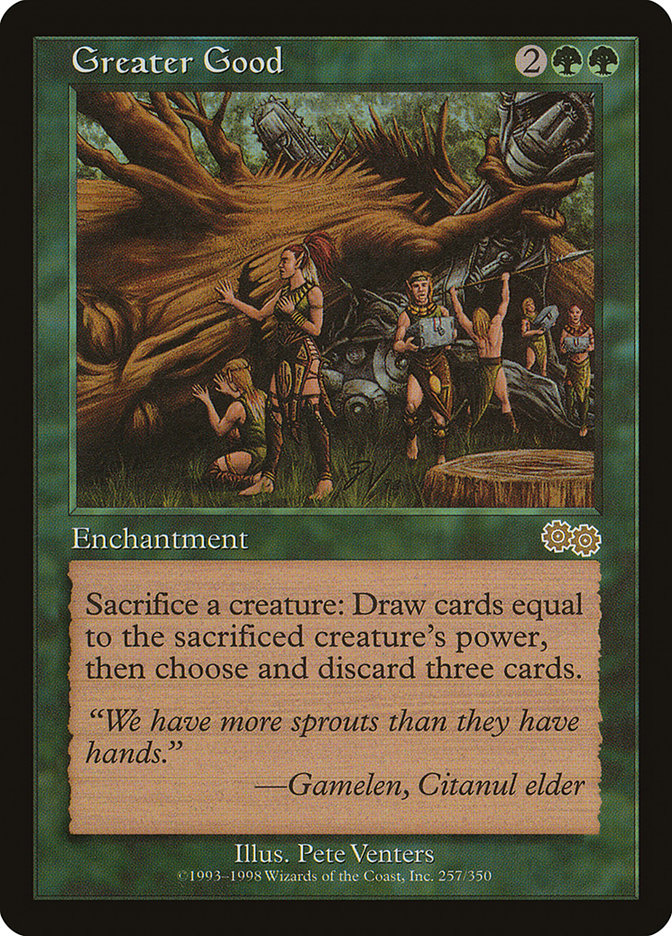 Greater Good [Urza's Saga] | Dragon's Lair Comics and Fantasy Houston TX
