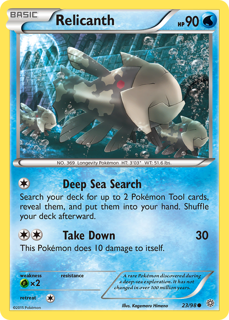 Relicanth (23/98) [XY: Ancient Origins] | Dragon's Lair Comics and Fantasy Houston TX
