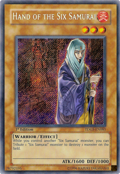 Hand of the Six Samurai [TDGS-EN085] Secret Rare | Dragon's Lair Comics and Fantasy Houston TX