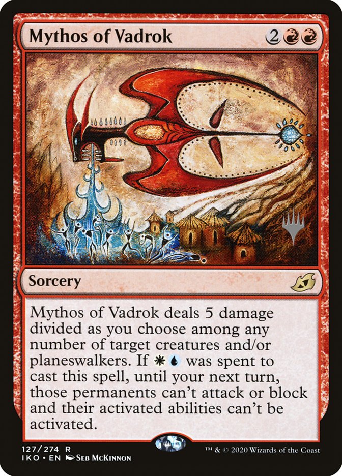 Mythos of Vadrok (Promo Pack) [Ikoria: Lair of Behemoths Promos] | Dragon's Lair Comics and Fantasy Houston TX
