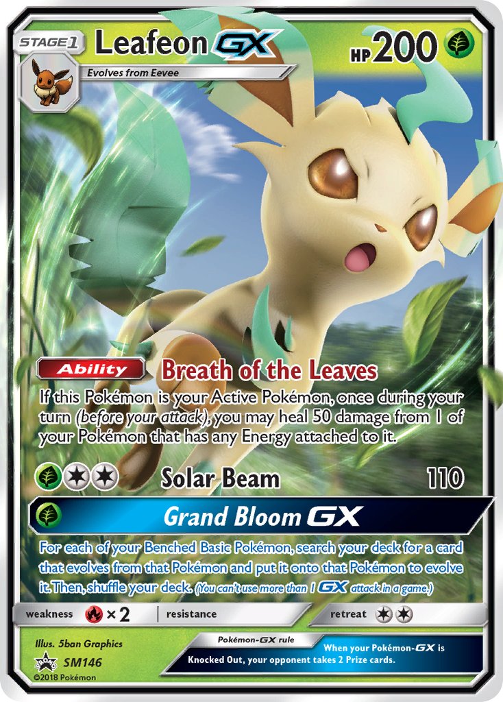 Leafeon GX (SM146) [Sun & Moon: Black Star Promos] | Dragon's Lair Comics and Fantasy Houston TX