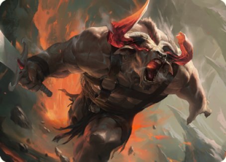 Furious Bellow Art Card [Dominaria United Art Series] | Dragon's Lair Comics and Fantasy Houston TX