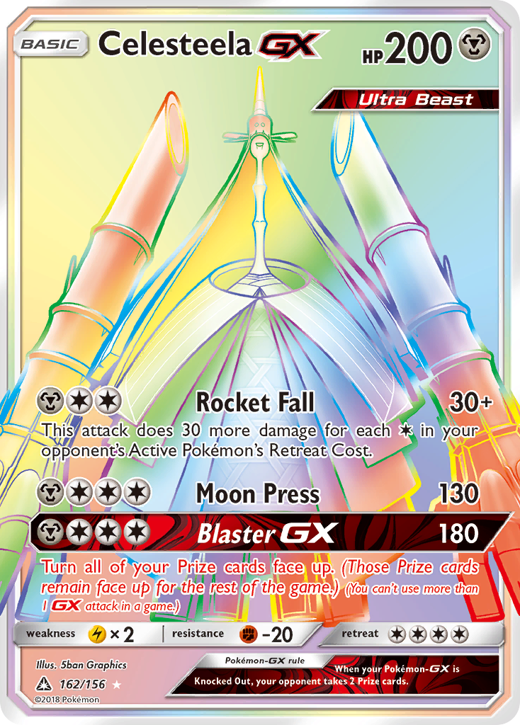 Celesteela GX (162/156) [Sun & Moon: Ultra Prism] | Dragon's Lair Comics and Fantasy Houston TX