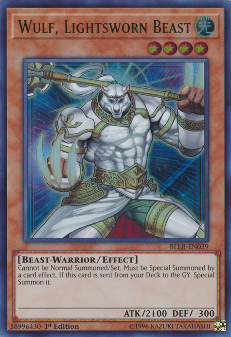 Wulf, Lightsworn Beast [BLLR-EN039] Ultra Rare | Dragon's Lair Comics and Fantasy Houston TX