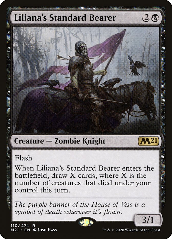Liliana's Standard Bearer [Core Set 2021] | Dragon's Lair Comics and Fantasy Houston TX