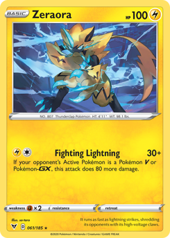 Zeraora (061/185) [Sword & Shield: Vivid Voltage] | Odin's Place