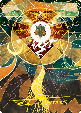 Lightning Bolt Art Card (Gold-Stamped Signature) [Strixhaven: School of Mages Art Series] | Dragon's Lair Comics and Fantasy Houston TX