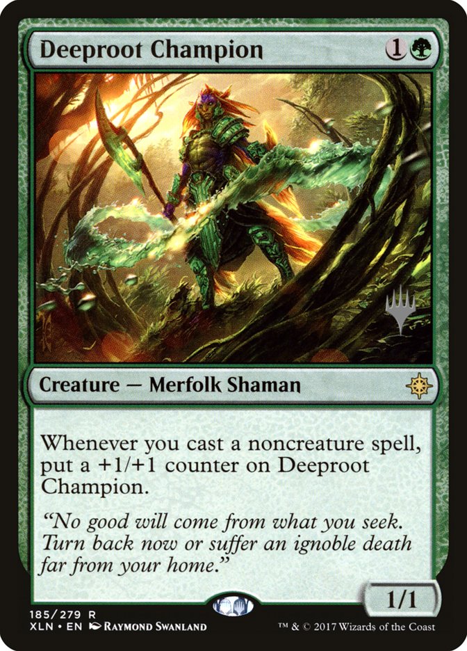 Deeproot Champion (Promo Pack) [Ixalan Promos] | Dragon's Lair Comics and Fantasy Houston TX