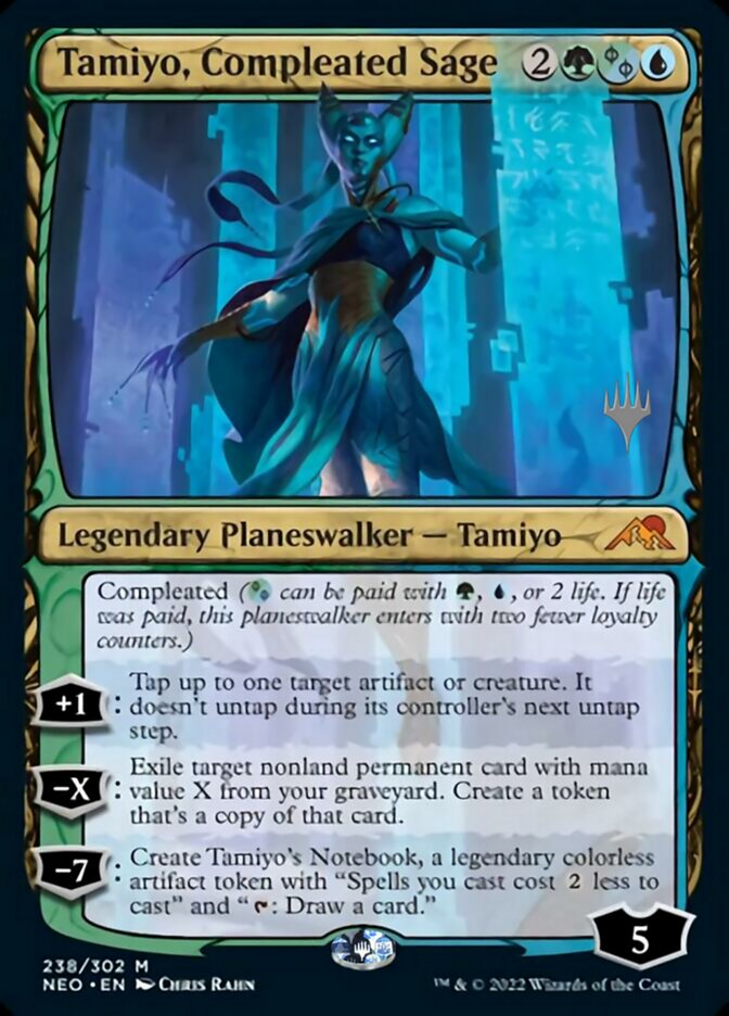 Tamiyo, Compleated Sage (Promo Pack) [Kamigawa: Neon Dynasty Promos] | Dragon's Lair Comics and Fantasy Houston TX