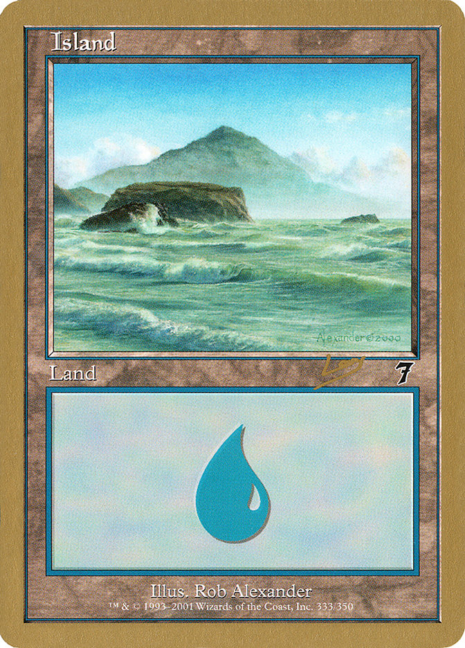 Island (333) (Raphael Levy) [World Championship Decks 2002] | Dragon's Lair Comics and Fantasy Houston TX