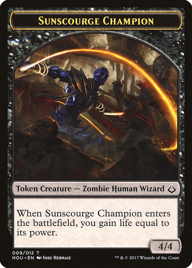 Sunscourge Champion Token [Hour of Devastation Tokens] | Dragon's Lair Comics and Fantasy Houston TX