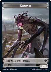 Eldrazi // Soldier Double-Sided Token [Starter Commander Decks] | Dragon's Lair Comics and Fantasy Houston TX