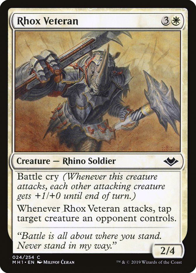 Rhox Veteran [Modern Horizons] | Dragon's Lair Comics and Fantasy Houston TX