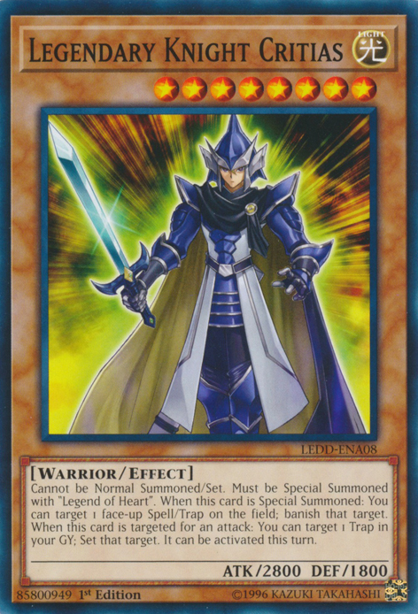 Legendary Knight Critias [LEDD-ENA08] Common | Dragon's Lair Comics and Fantasy Houston TX