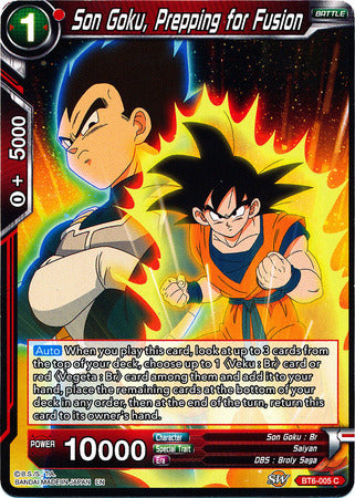 Son Goku, Prepping for Fusion (BT6-005) [Destroyer Kings] | Dragon's Lair Comics and Fantasy Houston TX