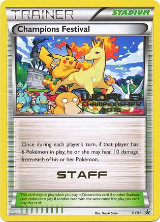 Champions Festival 2015 Staff (XY91) [XY: Black Star Promos] | Dragon's Lair Comics and Fantasy Houston TX