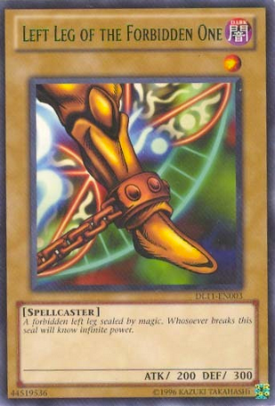 Left Leg of the Forbidden One (Green) [DL11-EN003] Rare | Dragon's Lair Comics and Fantasy Houston TX