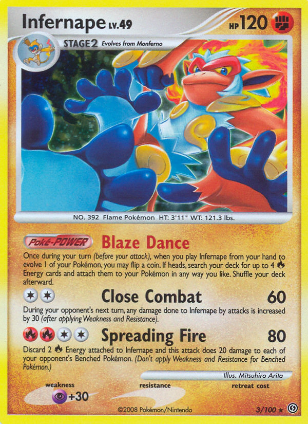 Infernape (3/100) [Diamond & Pearl: Stormfront] | Dragon's Lair Comics and Fantasy Houston TX