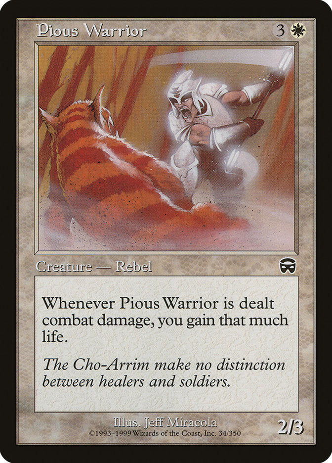 Pious Warrior [Mercadian Masques] | Dragon's Lair Comics and Fantasy Houston TX
