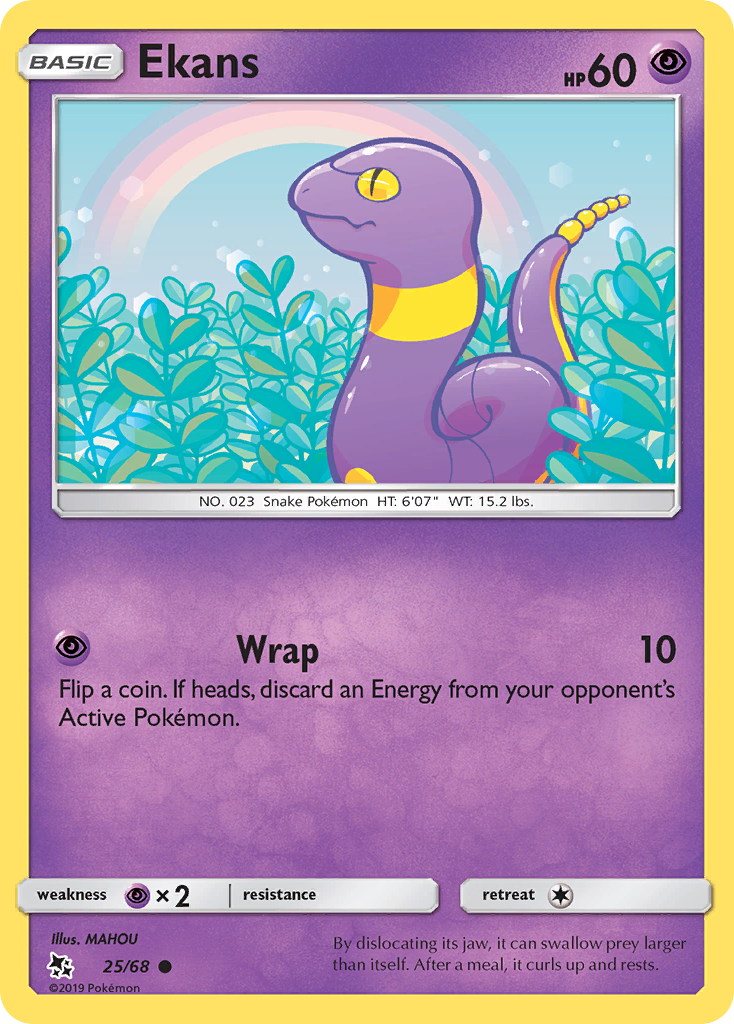 Ekans (25/68) [Sun & Moon: Hidden Fates] | Dragon's Lair Comics and Fantasy Houston TX
