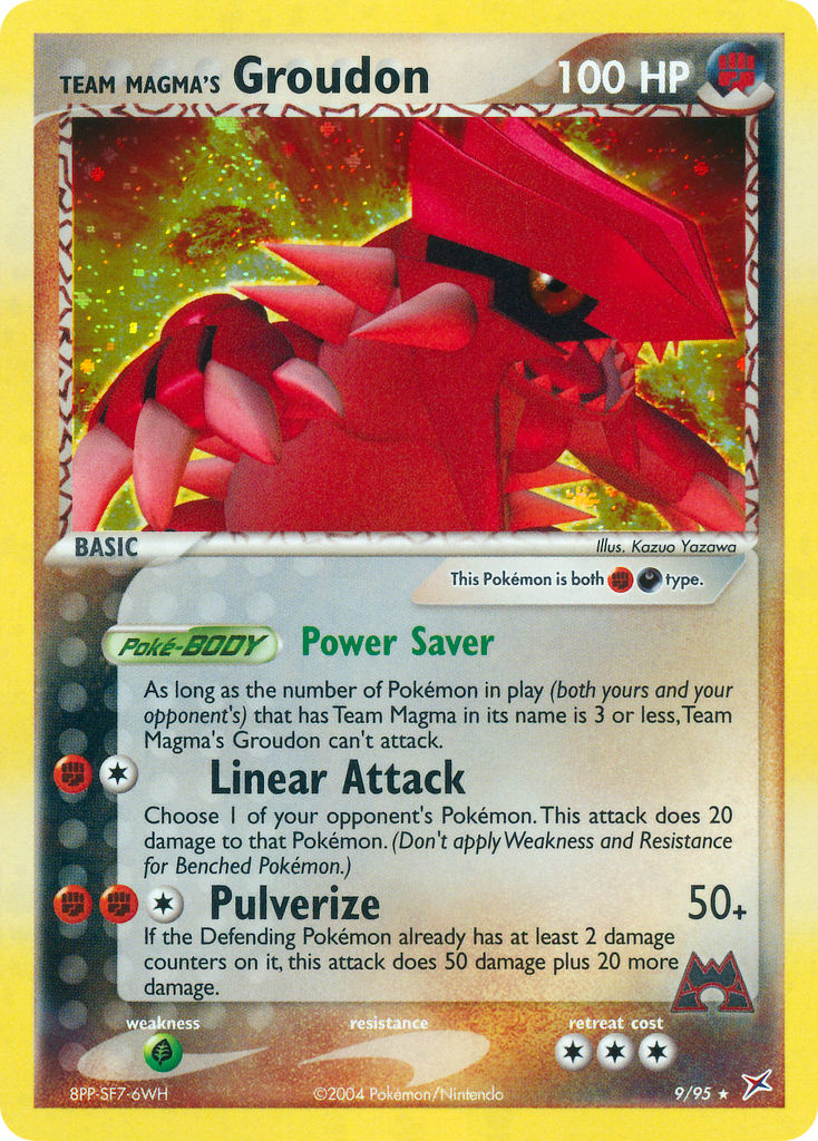 Team Magma's Groudon (9/95) (Theme Deck Exclusive) [EX: Team Magma vs Team Aqua] | Dragon's Lair Comics and Fantasy Houston TX