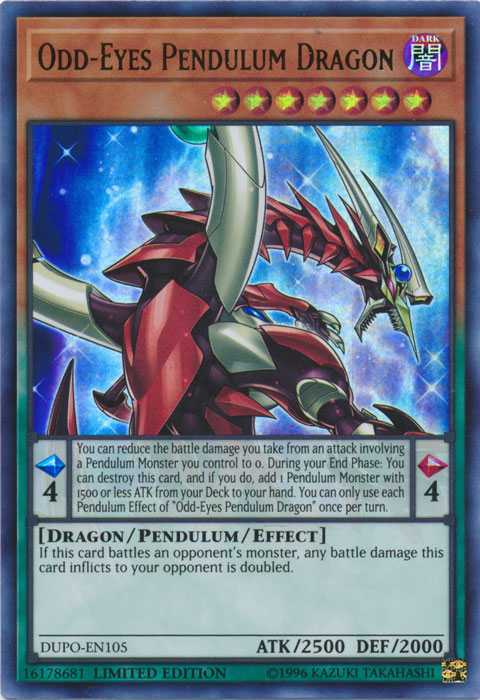 Odd-Eyes Pendulum Dragon [DUPO-EN105] Ultra Rare | Dragon's Lair Comics and Fantasy Houston TX