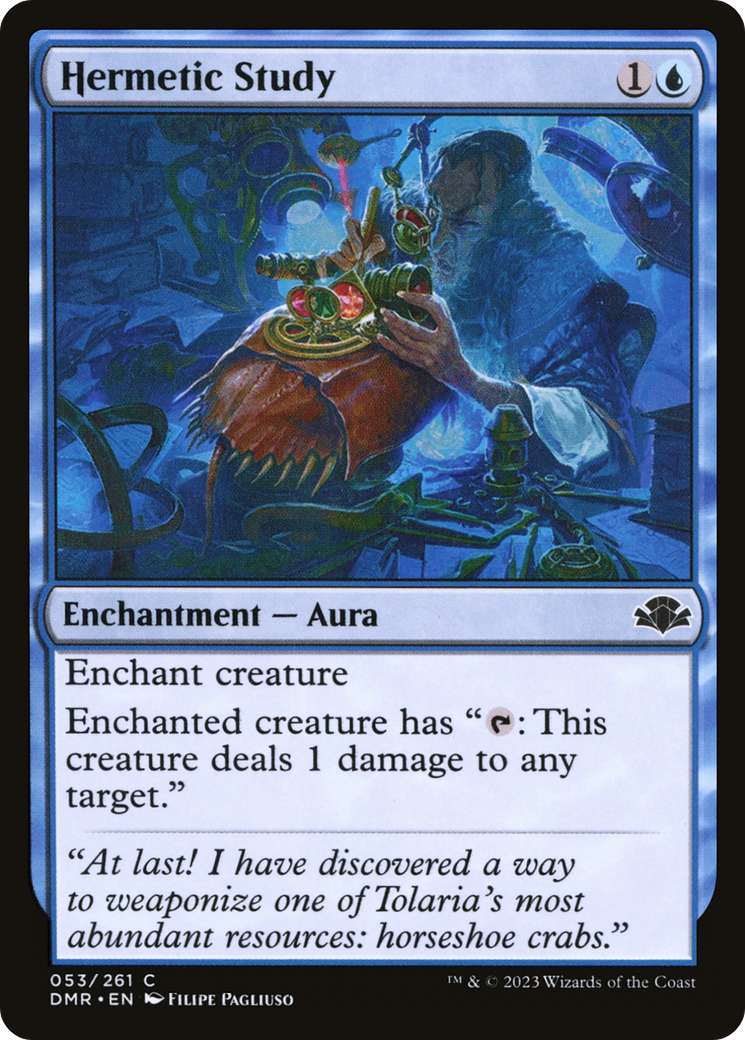 Hermetic Study [Dominaria Remastered] | Dragon's Lair Comics and Fantasy Houston TX