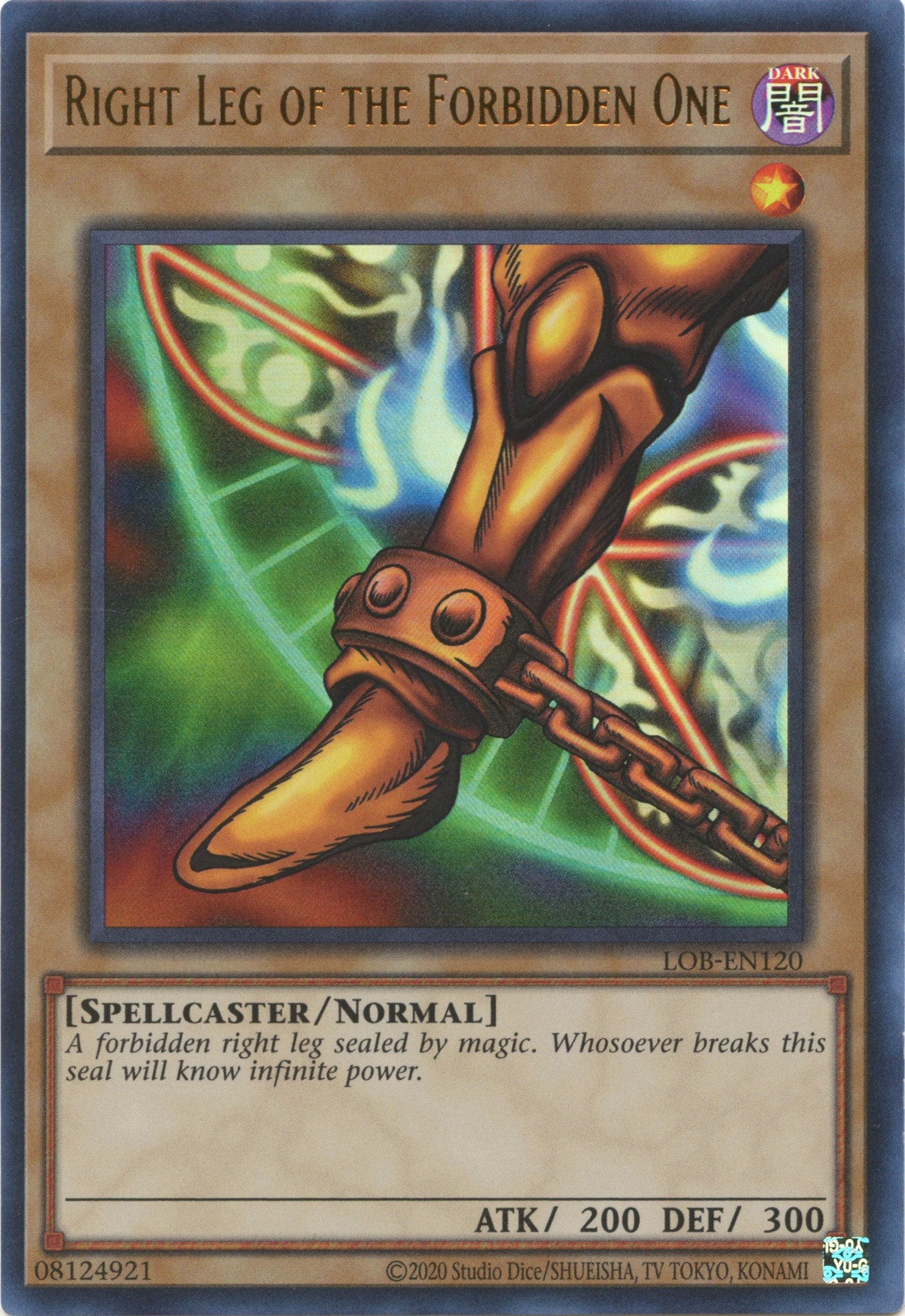 Right Leg of the Forbidden One (25th Anniversary) [LOB-EN120] Ultra Rare | Dragon's Lair Comics and Fantasy Houston TX