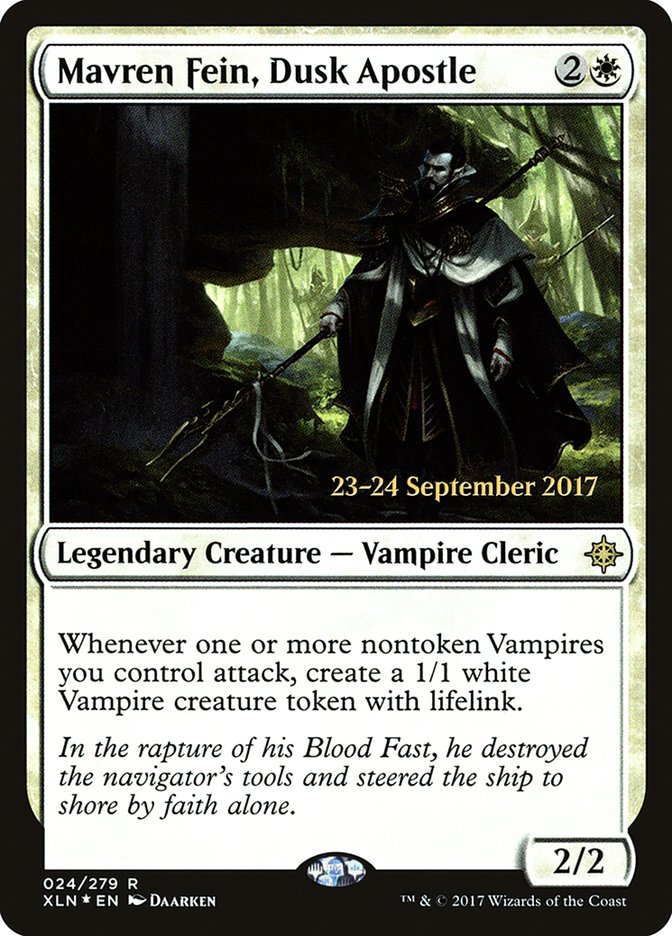 Mavren Fein, Dusk Apostle [Ixalan Prerelease Promos] | Dragon's Lair Comics and Fantasy Houston TX