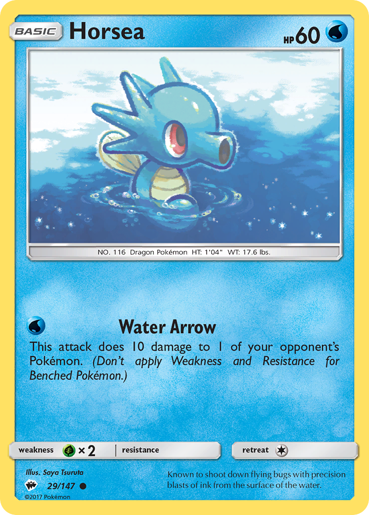 Horsea (29/147) [Sun & Moon: Burning Shadows] | Dragon's Lair Comics and Fantasy Houston TX