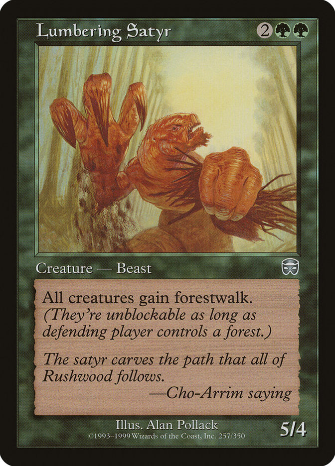 Lumbering Satyr [Mercadian Masques] | Dragon's Lair Comics and Fantasy Houston TX