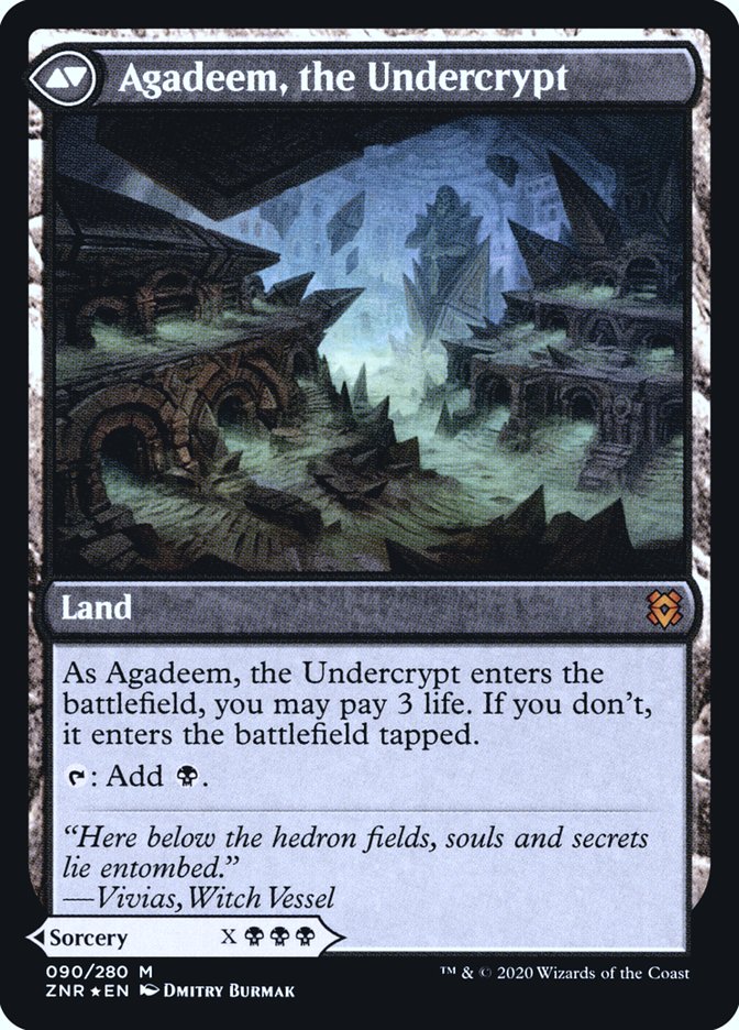 Agadeem's Awakening // Agadeem, the Undercrypt [Zendikar Rising Prerelease Promos] | Dragon's Lair Comics and Fantasy Houston TX
