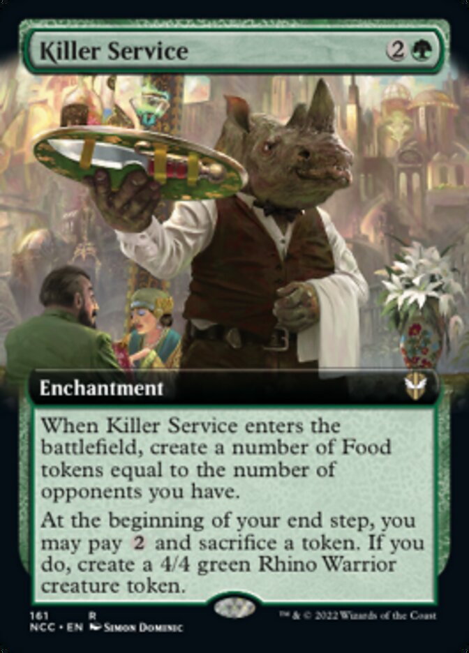 Killer Service (Extended Art) [Streets of New Capenna Commander] | Dragon's Lair Comics and Fantasy Houston TX