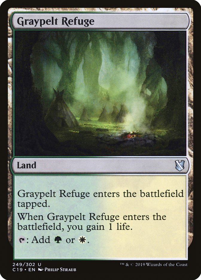 Graypelt Refuge [Commander 2019] | Dragon's Lair Comics and Fantasy Houston TX