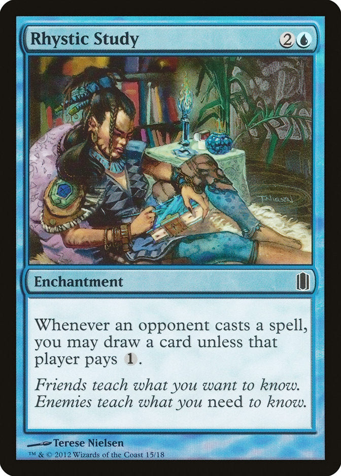 Rhystic Study [Commander's Arsenal] | Dragon's Lair Comics and Fantasy Houston TX