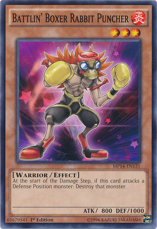 Battlin' Boxer Rabbit Puncher [MP14-EN131] Common | Dragon's Lair Comics and Fantasy Houston TX