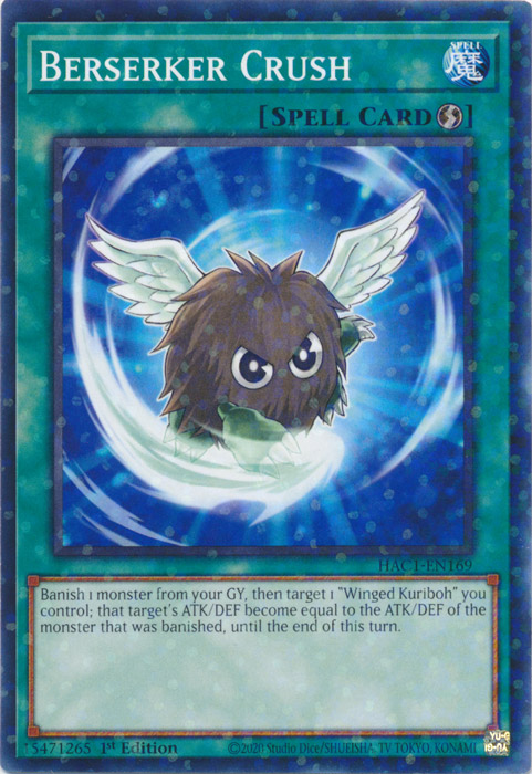 Berserker Crush (Duel Terminal) [HAC1-EN169] Common | Dragon's Lair Comics and Fantasy Houston TX