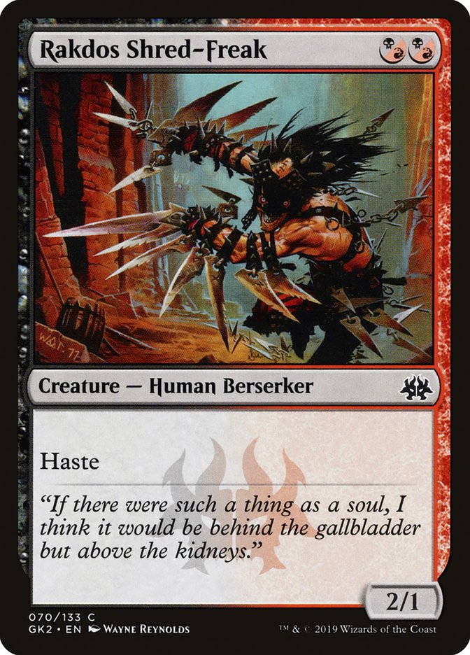 Rakdos Shred-Freak [Ravnica Allegiance Guild Kit] | Dragon's Lair Comics and Fantasy Houston TX
