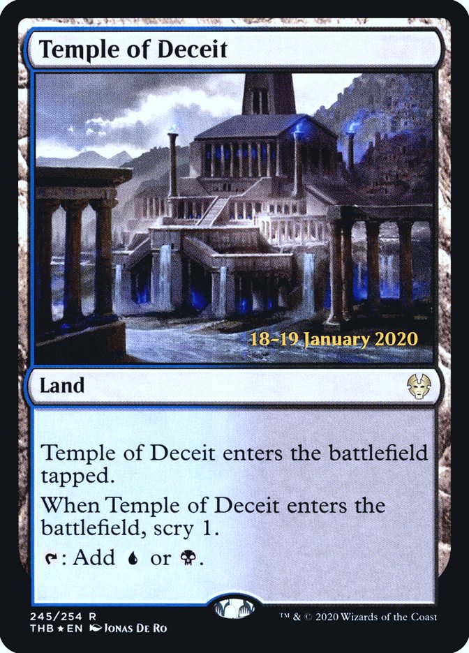 Temple of Deceit [Theros Beyond Death Prerelease Promos] | Dragon's Lair Comics and Fantasy Houston TX