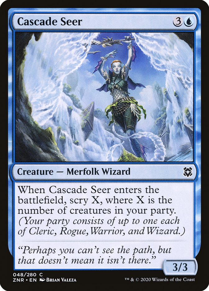 Cascade Seer [Zendikar Rising] | Dragon's Lair Comics and Fantasy Houston TX