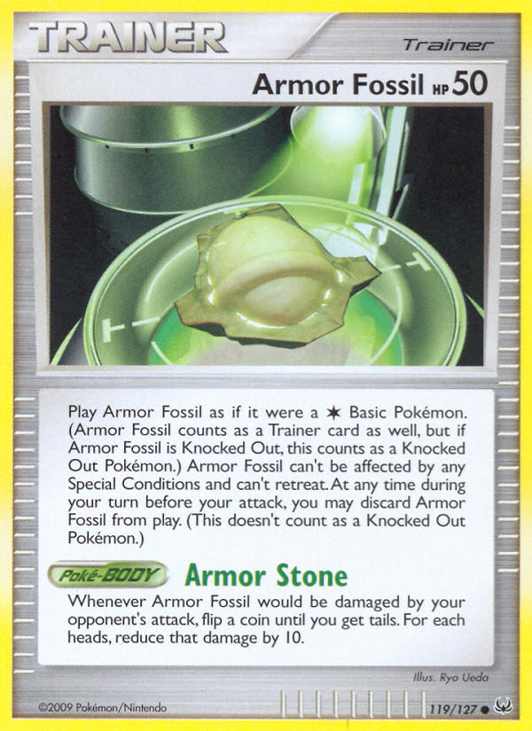 Armor Fossil (119/127) [Platinum: Base Set] | Dragon's Lair Comics and Fantasy Houston TX