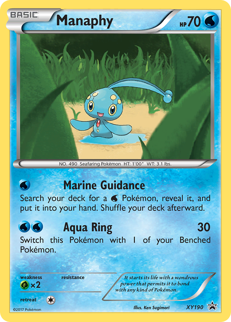 Manaphy (XY190) [XY: Black Star Promos] | Dragon's Lair Comics and Fantasy Houston TX