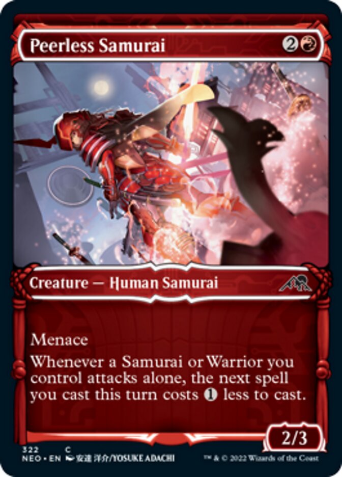 Peerless Samurai (Showcase Samurai) [Kamigawa: Neon Dynasty] | Dragon's Lair Comics and Fantasy Houston TX