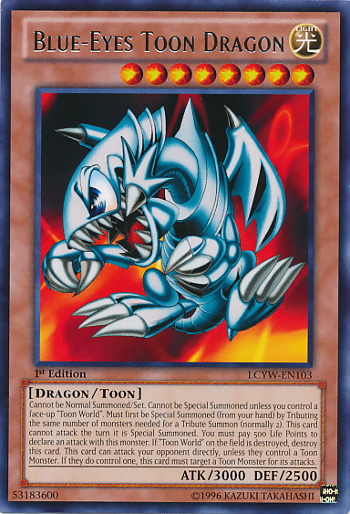 Blue-Eyes Toon Dragon [LCYW-EN103] Rare | Dragon's Lair Comics and Fantasy Houston TX