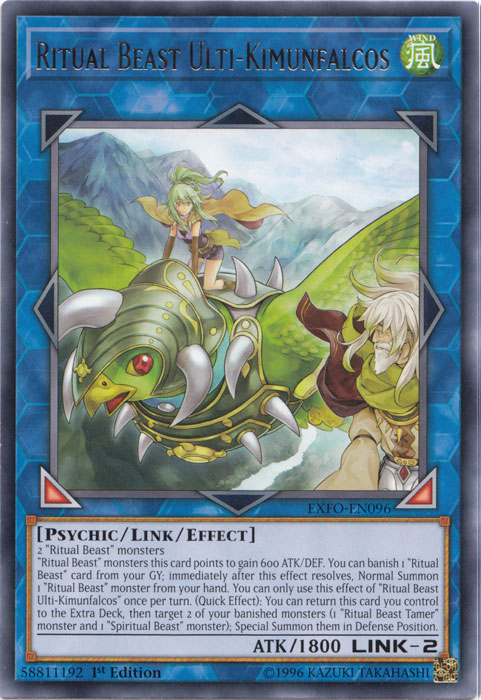 Ritual Beast Ulti-Kimunfalcos [EXFO-EN096] Rare | Dragon's Lair Comics and Fantasy Houston TX